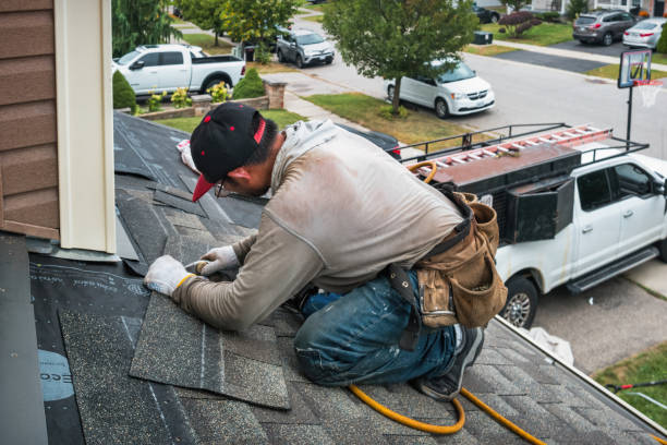 Professional Flat Roof Repair technician working in Little Falls, NJ